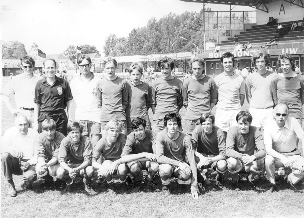 1970 Voetbal Z.A.C. A-jeugd op het P.E.C. jeugd-tournooi op 4 en 5 juni 