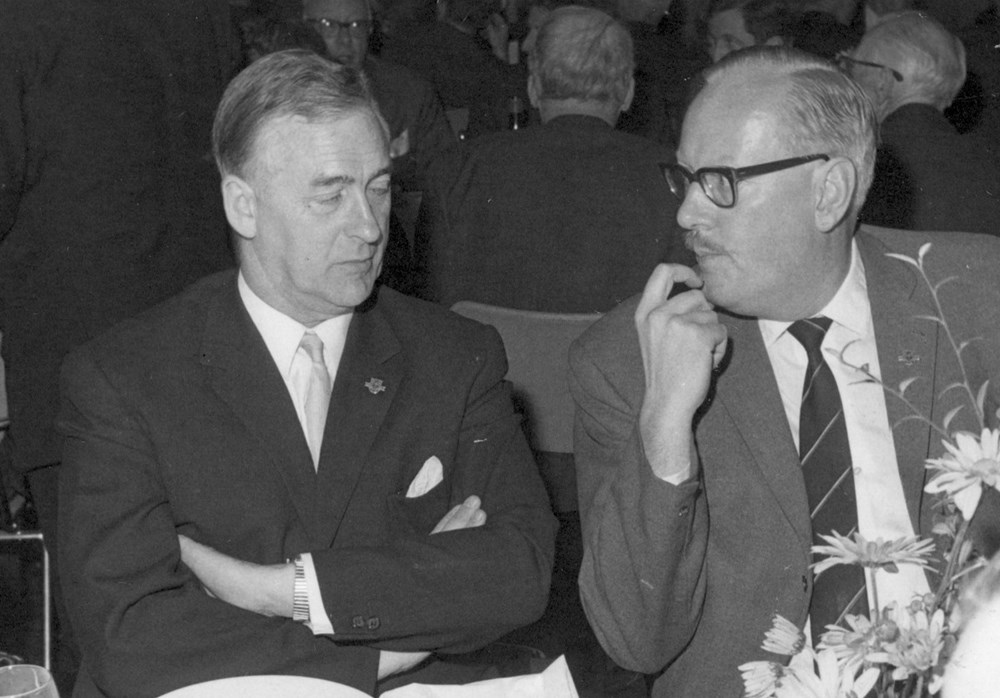 1968 Verenigingsleven Diner reünisten Z.A.C. 75 jaar