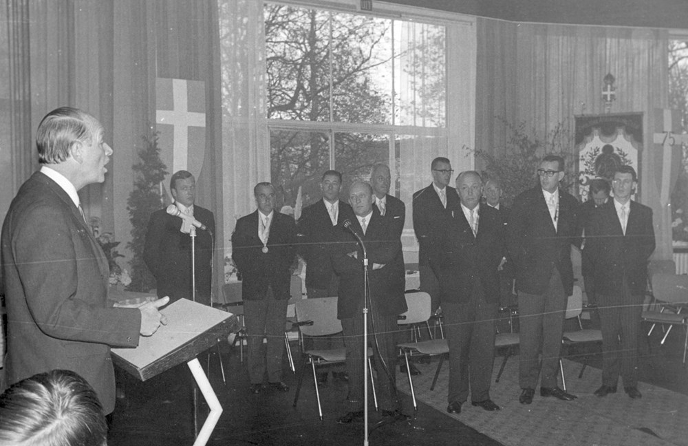 1968 Verenigingsleven Receptie Z.A.C. 75 jaar