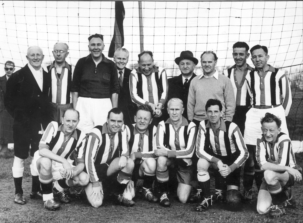1953 Voetbal Jubileumwedstrijd Z.A.C.-veteranen