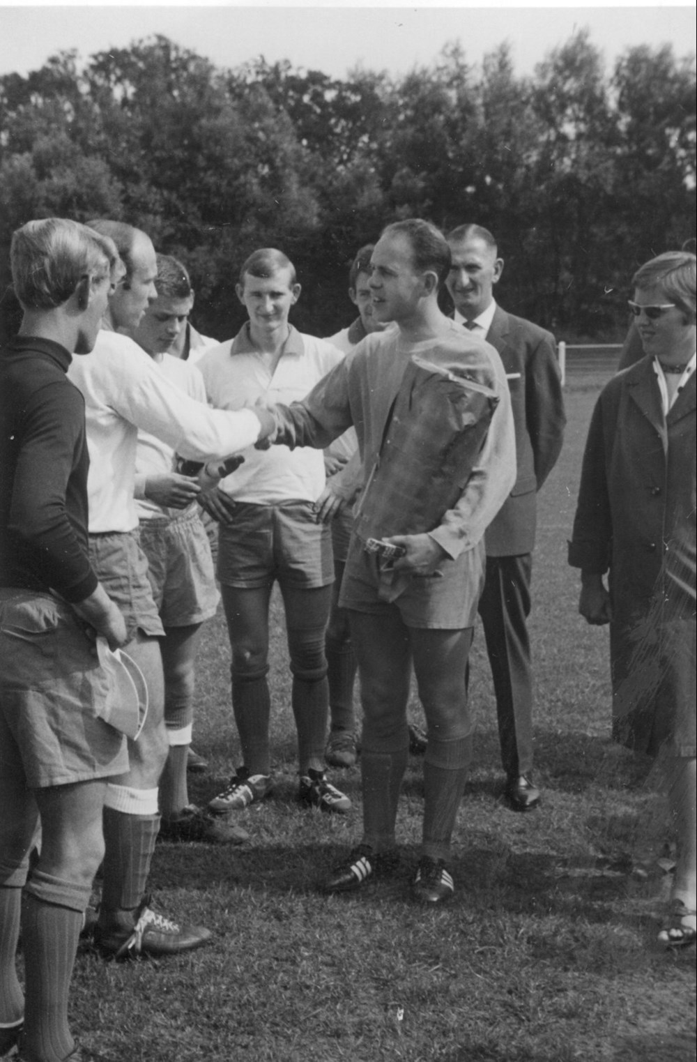 1967 Voetbal Afscheidswedstrijd Jochem van Zanten