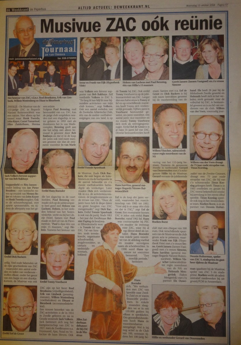 2008 Verenigingsleven Z.A.C. in de krant